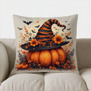 Axyaa Autumn Leaf Pattern Decorative Pillow Cover for Sofa, Bedroom, Car