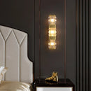 Axyaa Crystal Wall Lamp: Luxury Glass Lighting for Bedroom, Living Room, Staircase & Aisle