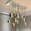 Axyaa Glass Chandelier Dining Room Pendant Lights Ceiling Lamps Fancy Indoor Lighting