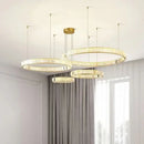 Axyaa Luxury Crystal LED Chandelier for Home & Hotel Decor with Remote Control