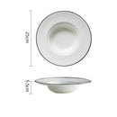 Axyaa Ceramic Straw Hat Salad Plate for Stylish Dining Experience