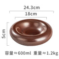 Axyaa Ceramic Concave Soup, Dessert, Sushi Plate - Retro Creative Design