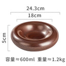 Axyaa Ceramic Concave Soup, Dessert, Sushi Plate - Retro Creative Design