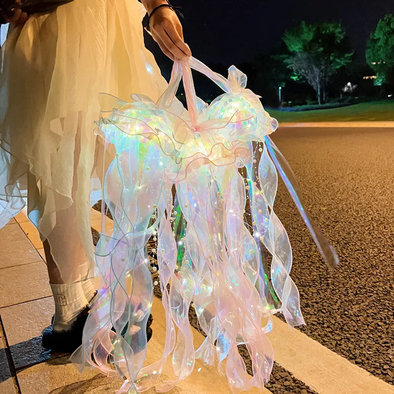 Axyaa Under the Sea Jellyfish Lantern for Mermaid Party Decor