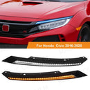 Axyaa LED DRL Eyebrow Lights for Honda Civic 2016-2020 Dynamic Signal 3 Colors
