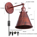 Axyaa Industrial Iron Plating Gold Wall Lamp for Restaurant Coffee Bar Bedroom