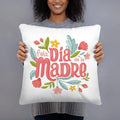 Axyaa Spanish Print White Pillow Case for Mom's Day Celebration