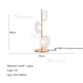 Axyaa Modern LED Glass Floor Lamp for Living Room Hotel Home Decor