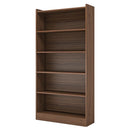 Axyaa 5-Layer White Modern Bookcase Storage Organizer Shelf