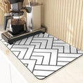 Axyaa Polygon Pattern Cup Mat Set - Absorbent Diatomaceous Earth Coasters