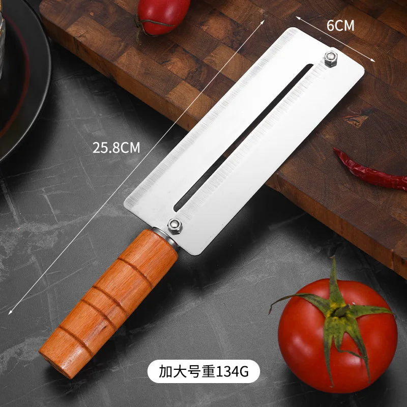 Axyaa Stainless Steel Pineapple & Sugarcane Peeler Cutter Knife - Kitchen Fruit Tool
