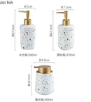Axya Terrazzo Pattern Handwashing Fluid Bottle for Bathroom Supplies
