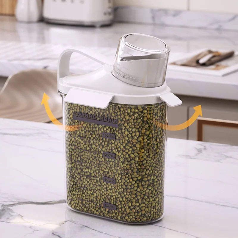 Axyaa 2500ML Food Storage Tank with Measuring Cup