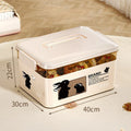 Axyaa Stackable Storage Box Organizer with Lid: Toys, Snacks, Books, Sundries Home Organization