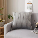Axyaa Plush Velvet Striped Cushion Cover for Stylish Home Decor