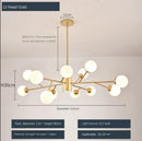 Axyaa Nordic Molecular Chandelier for Stylish Dining Room and Living Space