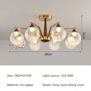 Axyaa Retro Glass Pendant Chandelier for Living Room, Bedroom, Kitchen & Restaurant