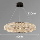 Axyaa Luxury Crystal Chandelier Pendant Light for Living Room Dining Room Ceiling