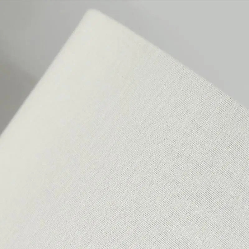 Axyaa White Ceramic Table Lamp with Remote Control and Fabric Shade