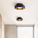 Axyaa Black Stone LED Ceiling Lamp - Japanese Wabi Sabi Decor for Living Room