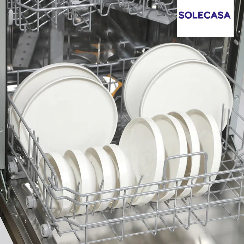 Axyaa White Porcelain Dinnerware Set: Bowls & Plates, Scratch Resistant, Ideal for Meals