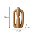 Minimalist Lines Ceramic Vase Desk Decor by Axyaa for Modern Floral Arrangements