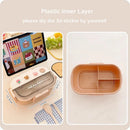 Axyaa Stainless Steel Bento Lunch Box - Portable, Microwave Safe, Cute Design