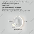Axyaa LED Reading Wall Lamp USB Charging for Hotel Corridor Bedroom Interiors