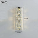 Axyaa Crystal Wall Lamp: Elegant LED Lighting for Luxury Living Room, Bedroom, Dining Room