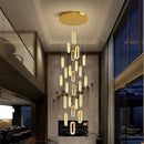 Axyaa LED Pendant Light Staircase Chandeliers Living Room Hanging Lamps