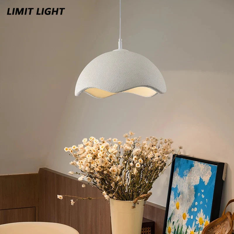 Axyaa Wabi Sabi LED Pendant Light - Modern Ceiling Chandelier for Dining Room, Bedroom