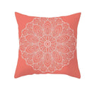 Axyaa Starfish Stripe Print Cushion Cover | Pink Coral Orange Home Decor Pillow Cover