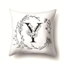 Nordic Style Letter Wreath Pillow Cover by Axyaa - Home Decor Essential