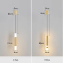 Axyaa Brass LED Chandeliers: Modern Decor Pendant Lights for Bedroom, Dining Room, and Kitchen