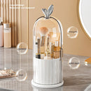 Axyaa Makeup Brush Organizer with Rotating Base and Dust-Proof Lid