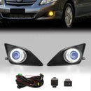 Axyaa LED Angel Eyes Fog Lamps with Halogen DRL for Toyota Corolla Altis 2008-2010