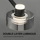 Axyaa Minimalist Circle Glass Chandelier LED Pendant Lights for Home Decor