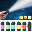 Axyaa Rechargeable Waterproof Mini Keychain Light LED Flashlight