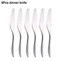 Axyaa Stainless Steel Cutlery Set | Mirror Finish Flatware Knife Fork Spoon Dining Set