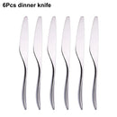 Axyaa Stainless Steel Cutlery Set | Mirror Finish Flatware Knife Fork Spoon Dining Set