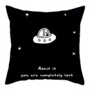 Axyaa Moon Astronaut Rocket Sofa Pillow Cover Cushion Polyester Throw TestCase