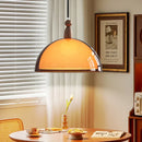 Axyaa Walnut Color Bar Table: Retro Highend Dining Pendant Lamp