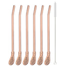 Axyaa Stainless Steel Tea & Juice Drinking Straw Set for Parties & Bars