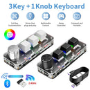 Axyaa Mini Bluetooth Mechanical Keyboard with Custom Macros, Hot Swap, and 3 Keys