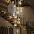Axyaa Luxury Crystal Chandelier for Living Room and Bedroom Lighting