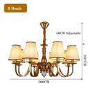 Axyaa Double-Layer Fabric Pendant Light for Living Room and Bedroom