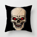 Axyaa Black Grey Skull Face Pillowcase for Halloween Living Room Decor