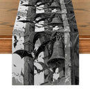Axyaa Halloween Bat Table Runner for Kitchen Holiday Party Decor