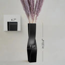 Axyaa Twisted Geometric Flower Vase - Elegant Home Decor & Centerpiece