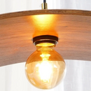 Axyaa Solid Wood Pendant Light: Retro Japanese Style E27 Hanging Lamp for Kitchen Dining Room